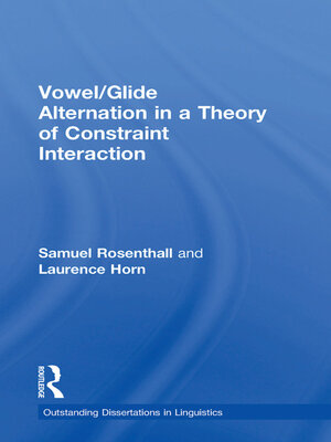 cover image of Vowel/Glide Alternation in a Theory of Constraint Interaction